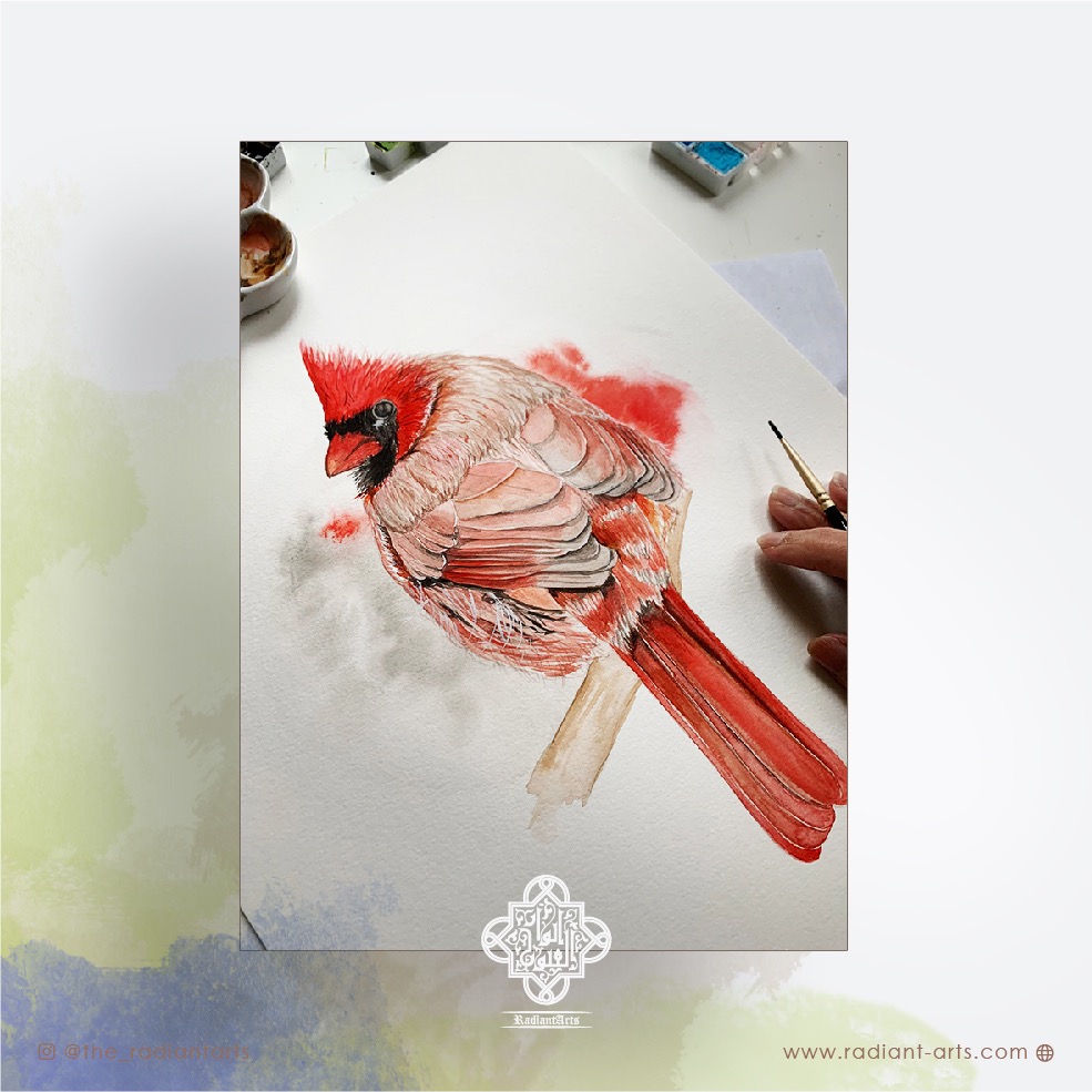 Watercolour Bird Painting - Image 2